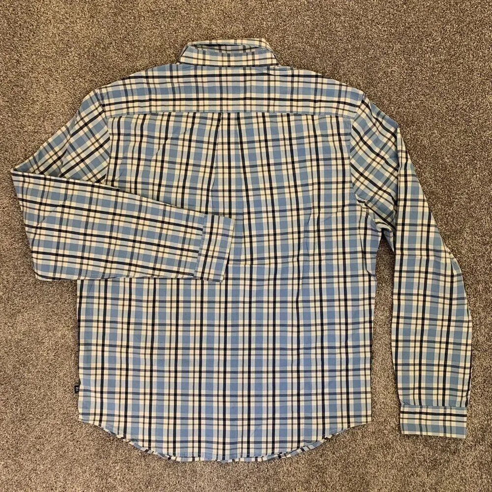 Gap Men's Long Sleeves Poplin Button Up Stretch Plaid Shirt Size L NWT $49